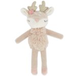 Bieco Kuscheltier Reh Ella mit Rassel | Baby ab 0 Monate Stofftier Baby Plüschtier Reh rentier