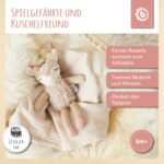 Bieco Kuscheltier Reh Ella mit Rassel | Baby ab 0 Monate Stofftier Baby Plüschtier Reh rentier – Bild 7