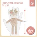 Bieco Kuscheltier Reh Ella mit Rassel | Baby ab 0 Monate Stofftier Baby Plüschtier Reh rentier – Bild 5